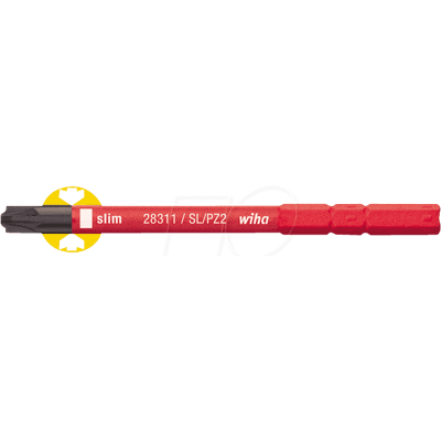 WIHA 34590 - Bit Phillips (PZ), 2 x 75 mm, SoftFinish® Electric slimBit WIHA 34590 - Bit Phillips (PZ), 2 x 75 mm, SoftFinish® Electric slimBit