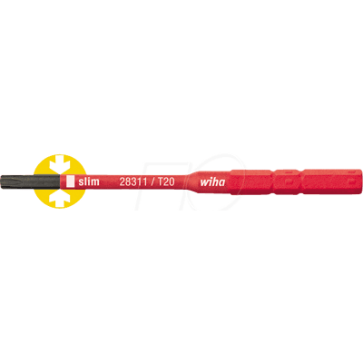 WIHA 35509 - Bit TORX (TX), T20 x 75 mm, SoftFinish® Electric SlimBit WIHA 35509 - Bit TORX (TX), T20 x 75 mm, SoftFinish® Electric SlimBit