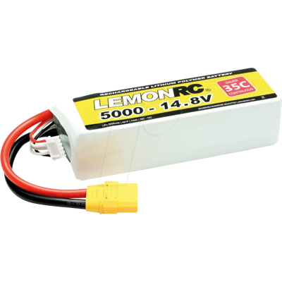LRC 4S 5000 - Batería LIPO LEMONRC 5000 - 14.8V (35C) LRC 4S 5000 - Batería LIPO LEMONRC 5000 - 14.8V (35C)