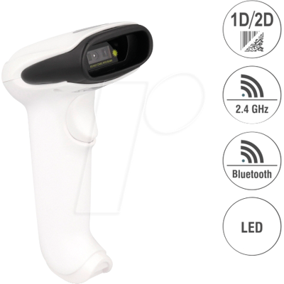 DELOCK 90587 - Escáner de códigos de barras, 2D, 2,4 GHz/Bluetoot DELOCK 90587 - Escáner de códigos de barras, 2D, 2,4 GHz/Bluetoot