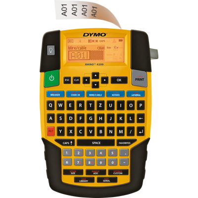 DYMO RHINO 4200 - DYMO® dispositivo de etiquetado industrial Servicio al cliente f DYMO RHINO 4200 - DYMO® dispositivo de etiquetado industrial Servicio al cliente f