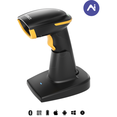 INATECK BCST36SW - Escáner de código de barras, 2D, Bluetooth/Wireless/USB, negro INATECK BCST36SW - Escáner de código de barras, 2D, Bluetooth/Wireless/USB, negro