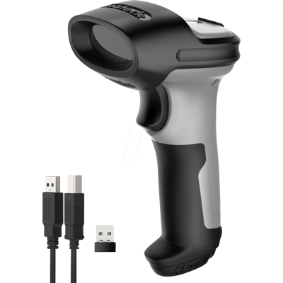 INATECK BCST72GR - Escáner de código de barras, 2D, Bluetooth/Wireless/USB, negro INATECK BCST72GR - Escáner de código de barras, 2D, Bluetooth/Wireless/USB, negro