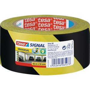TESA 58133 - Cinta adhesiva TESA® señal universal, 66 m x 50 mm, amar TESA 58133 - Cinta adhesiva TESA® señal universal, 66 m x 50 mm, amar