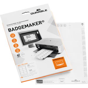 DURABLE 145602 - Placas de inserción BADGEMAKER® 60 x 90 mm DURABLE 145602 - Placas de inserción BADGEMAKER® 60 x 90 mm