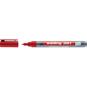 EDDING 361RT - Marcador para pizarra blanca, 1,0 mm, rojo EDDING 361RT - Marcador para pizarra blanca, 1,0 mm, rojo