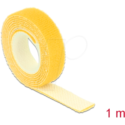 DELOCK 18733 - Cinta de velcro en rollo LA 1 m x AN 13 mm amarillo DELOCK 18733 - Cinta de velcro en rollo LA 1 m x AN 13 mm amarillo