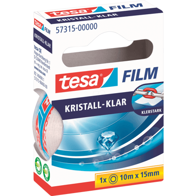 TESA 57315 - Tesafilm® Crystal Clear, 10 m x 15 mm, 1 rollo TESA 57315 - Tesafilm® Crystal Clear, 10 m x 15 mm, 1 rollo