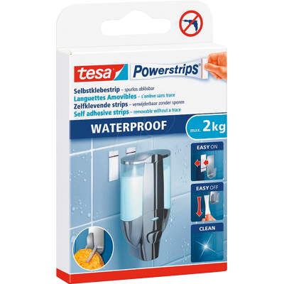 TESA 59700 - Tiras impermeables TESA® Powerstrips® grandes TESA 59700 - Tiras impermeables TESA® Powerstrips® grandes
