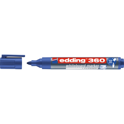 EDDING 360BL - Marcador para pizarra blanca, 1,5 - 3,0 mm, azul EDDING 360BL - Marcador para pizarra blanca, 1,5 - 3,0 mm, azul