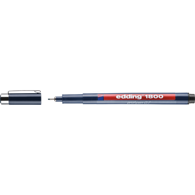 EDDING 1800-07SW - Rotulador de precisión, 0,70 mm, negro EDDING 1800-07SW - Rotulador de precisión, 0,70 mm, negro
