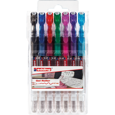 EDDING 2185/7099 - Juego de Geloller, 0,70 mm, 7 colores EDDING 2185/7099 - Juego de Geloller, 0,70 mm, 7 colores