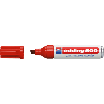 EDDING 500RT - Marcador permanente, 2,00 - 7,00 mm, rojo EDDING 500RT - Marcador permanente, 2,00 - 7,00 mm, rojo