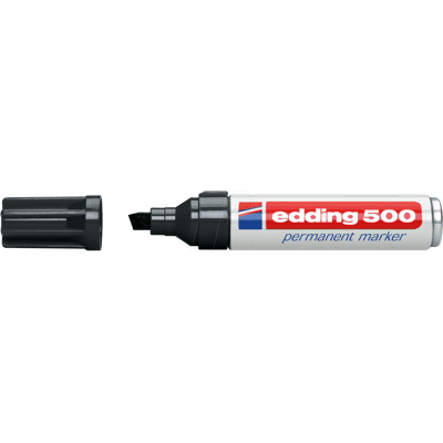 EDDING 500SW - Marcador permanente, 2,00 - 7,00 mm, negro EDDING 500SW - Marcador permanente, 2,00 - 7,00 mm, negro