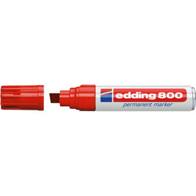 EDDING 800RT - Marcador permanente, 4,00 - 12,00 mm, rojo EDDING 800RT - Marcador permanente, 4,00 - 12,00 mm, rojo