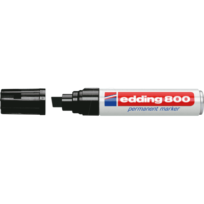 EDDING 800SW - Marcador permanente, 4,00 - 12,00 mm, negro EDDING 800SW - Marcador permanente, 4,00 - 12,00 mm, negro