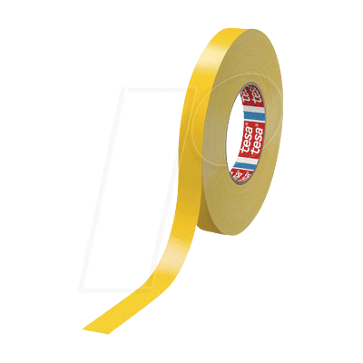 TESA 04651GE-38 - Cinta de tela tesaband® Premium, tejido abierto, 38 mm, amarillo TESA 04651GE-38 - Cinta de tela tesaband® Premium, tejido abierto, 38 mm, amarillo