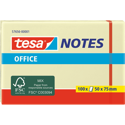 TESA 57656 - Notas adhesivas, 50 x 75mm, 100 hojas TESA 57656 - Notas adhesivas, 50 x 75mm, 100 hojas