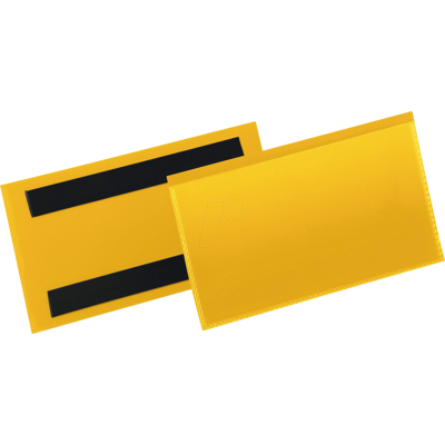 DURABLE 174204 - Bolsa de etiquetas, magnética, 150x67mm, amarillo, 50 piezas DURABLE 174204 - Bolsa de etiquetas, magnética, 150x67mm, amarillo, 50 piezas