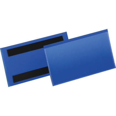 DURABLE 174207 - Bolsa de etiquetas, magnética, 150x67mm, azul, 50 piezas DURABLE 174207 - Bolsa de etiquetas, magnética, 150x67mm, azul, 50 piezas
