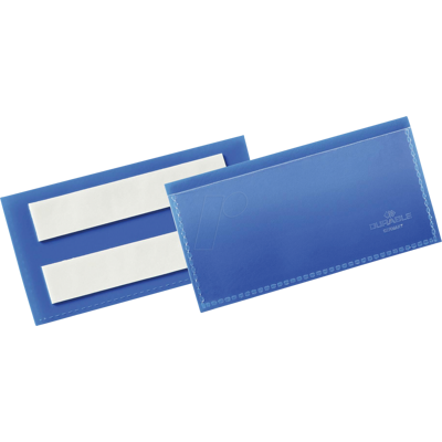 DURABLE 175907 - Bolsa de etiquetas, autoadhesiva, 100x38mm, azul, 50 piezas DURABLE 175907 - Bolsa de etiquetas, autoadhesiva, 100x38mm, azul, 50 piezas