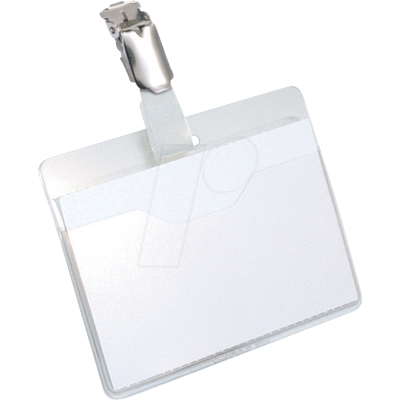 DURABLE 810619 - Placa de identificación, 60x90 mm, clip, transparente, 25 DURABLE 810619 - Placa de identificación, 60x90 mm, clip, transparente, 25