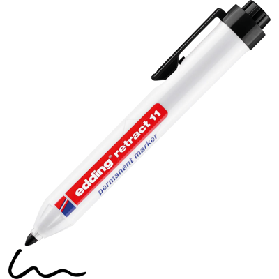 EDDING RET11SW - Marcador permanente, 1,50 - 3,00 mm, negro EDDING RET11SW - Marcador permanente, 1,50 - 3,00 mm, negro