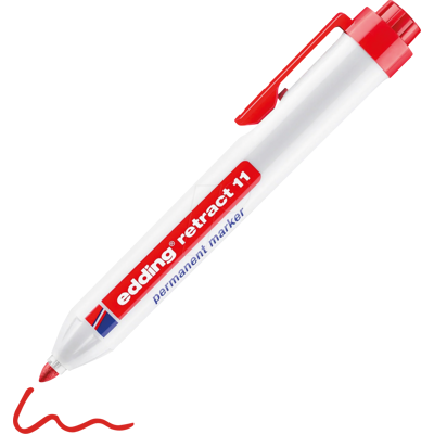 EDDING RET11RT - Marcador permanente, 1,50 - 3,00 mm, rojo EDDING RET11RT - Marcador permanente, 1,50 - 3,00 mm, rojo