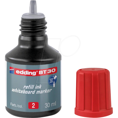 EDDING BT30002 - Tinta de relleno, marcador para pizarra blanca, BT 30, rojo EDDING BT30002 - Tinta de relleno, marcador para pizarra blanca, BT 30, rojo