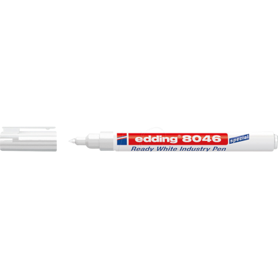 EDDING 8046 - Marcador permanente industrial, 1-3 mm blanco EDDING 8046 - Marcador permanente industrial, 1-3 mm blanco