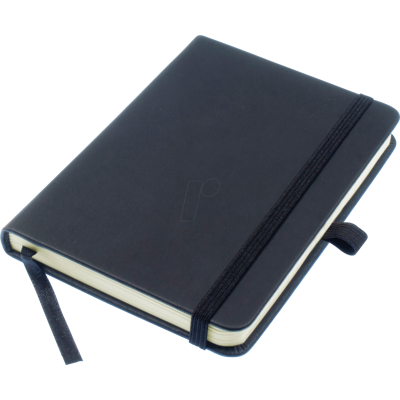 KANGARO 552221 - Cuaderno, forrado (A6), 96 hojas, negro KANGARO 552221 - Cuaderno, forrado (A6), 96 hojas, negro