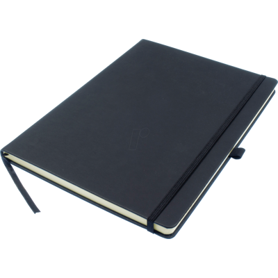 KANGARO 552261 - Cuaderno, forrado (A4), 96 hojas, negro KANGARO 552261 - Cuaderno, forrado (A4), 96 hojas, negro