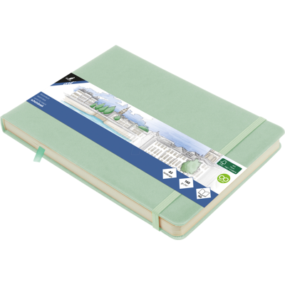 KANGARO 861234 - Cuaderno de dibujo, A5, 80 páginas, transversal, menta KANGARO 861234 - Cuaderno de dibujo, A5, 80 páginas, transversal, menta