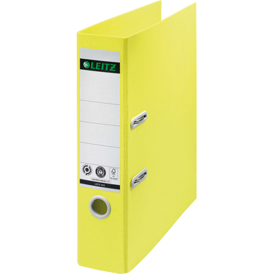 LEITZ 10180015 - Carpeta de calidad 180°, reciclaje, amarillo, 80 mm LEITZ 10180015 - Carpeta de calidad 180°, reciclaje, amarillo, 80 mm
