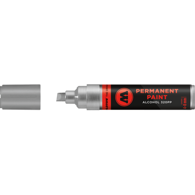 MOLOTOW MO230400 - Marcador permanente 320PP, 4-8 mm, plateado MOLOTOW MO230400 - Marcador permanente 320PP, 4-8 mm, plateado