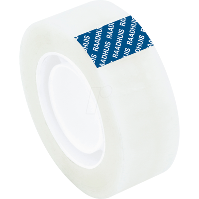 RAADHUIS 351933I - Cinta adhesiva, invisible, 33 m x 19 mm, 1 rollo RAADHUIS 351933I - Cinta adhesiva, invisible, 33 m x 19 mm, 1 rollo