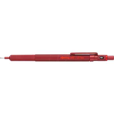 ROTRING 2114265 - Lápiz mecánico ROTRING 600, 0,7mm, rojo ROTRING 2114265 - Lápiz mecánico ROTRING 600, 0,7mm, rojo