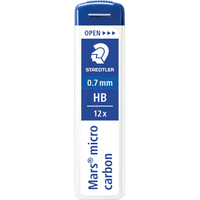 STAEDTLER 2507HB - Cables finos, 0,7mm, HB, 12 piezas STAEDTLER 2507HB - Cables finos, 0,7mm, HB, 12 piezas