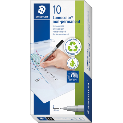STAEDTLER 311SW - Pasador no permanente S, 0,4 mm, negro STAEDTLER 311SW - Pasador no permanente S, 0,4 mm, negro