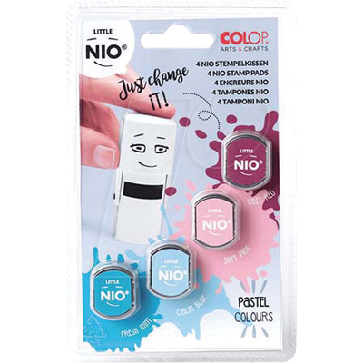 COLOP 154814 - Cojín de tinta, para pequeño NIO, rojo, rosa, azul COLOP 154814 - Cojín de tinta, para pequeño NIO, rojo, rosa, azul