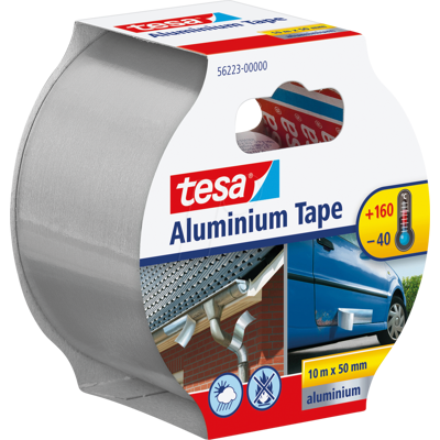 TESA 56223 - Cinta de aluminio, 10 m x 50 mm TESA 56223 - Cinta de aluminio, 10 m x 50 mm