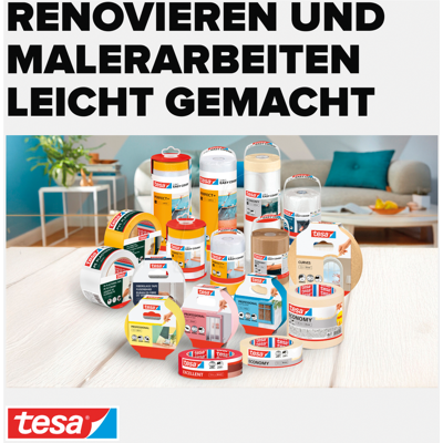 TESA 56537 - Cinta de pintor TESA Perfect+, interior, 50 m x 30 mm TESA 56537 - Cinta de pintor TESA Perfect+, interior, 50 m x 30 mm