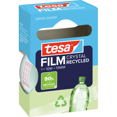 TESA 59032 - tesafilm® CRYSTAL RECYCLED, 10 m x 19 mm, 1 rollo TESA 59032 - tesafilm® CRYSTAL RECYCLED, 10 m x 19 mm, 1 rollo
