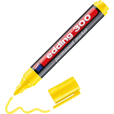 EDDING 300GE - Marcador permanente / amarillo / 1,5-3,0mm EDDING 300GE - Marcador permanente / amarillo / 1,5-3,0mm