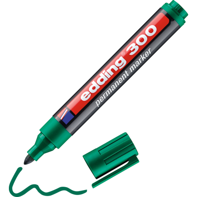 EDDING 300GN - Marcador permanente / verde / 1,5-3,0mm EDDING 300GN - Marcador permanente / verde / 1,5-3,0mm