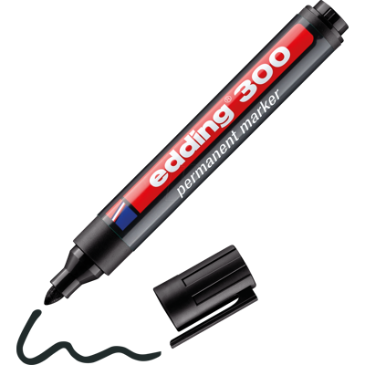 EDDING 300SW - Marcador permanente / negro / 1,5-3,0mm EDDING 300SW - Marcador permanente / negro / 1,5-3,0mm