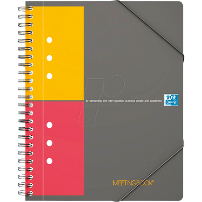 OXFORD 100102104 - Meetingbook A5+ 5 mm a cuadros, 80 hojas, doble espiral OXFORD 100102104 - Meetingbook A5+ 5 mm a cuadros, 80 hojas, doble espiral