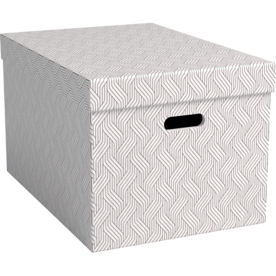 VON LEITZ VONL 61420001 - Cajas de Archivo, Reciclado, Gr. L, 3 piezas, blanco/gris VON LEITZ VONL 61420001 - Cajas de Archivo, Reciclado, Gr. L, 3 piezas, blanco/gris