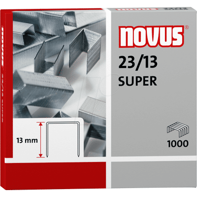 NOVUS KLAMMER 23/13S - Grapas 23/13 super NOVUS KLAMMER 23/13S - Grapas 23/13 super
