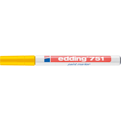 EDDING 751GE - Marcador de pintura, 1,0 - 2,0 mm, amarillo EDDING 751GE - Marcador de pintura, 1,0 - 2,0 mm, amarillo
